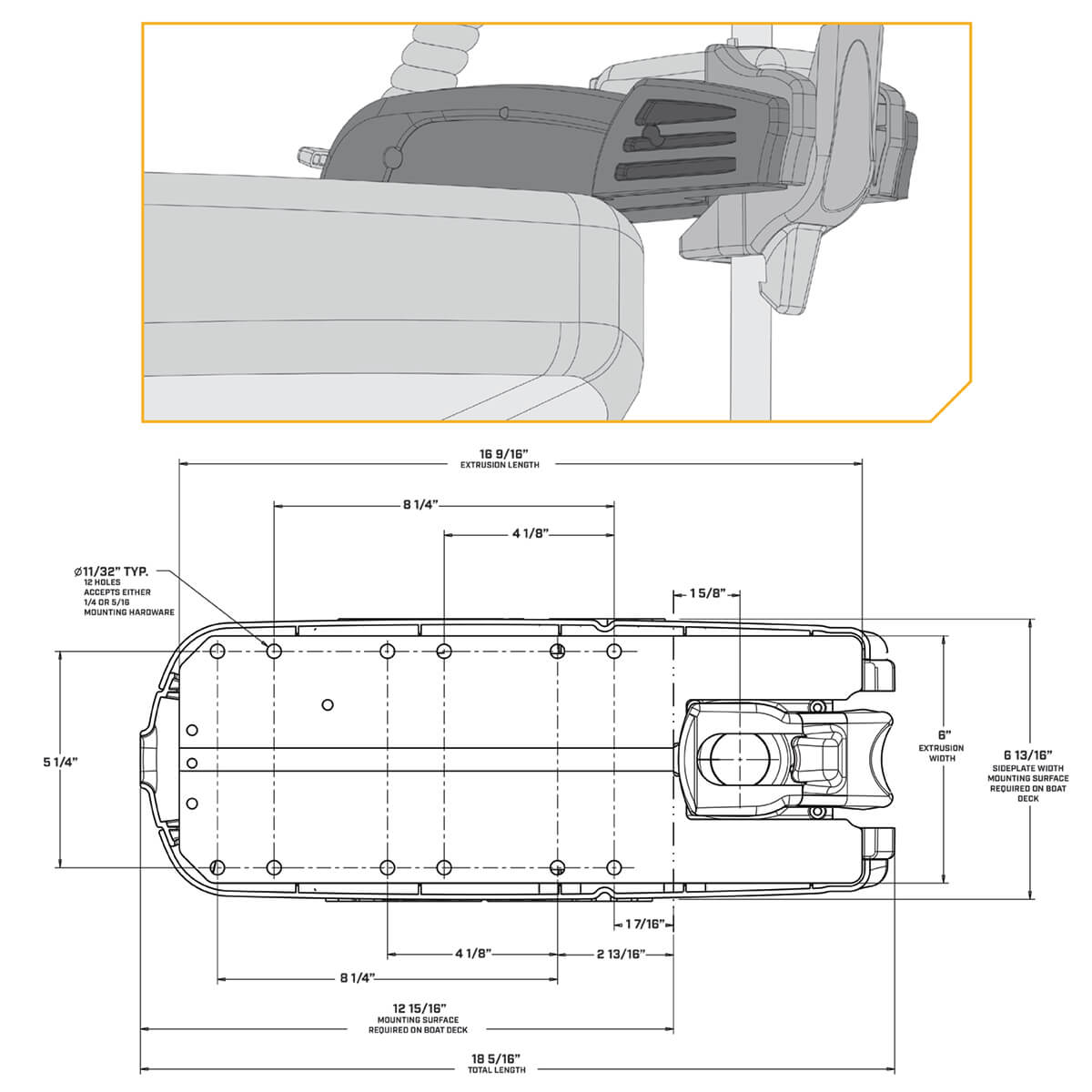Minn Kota PowerDrive Micro 12V 45lb 54" -keulasähkömoottori