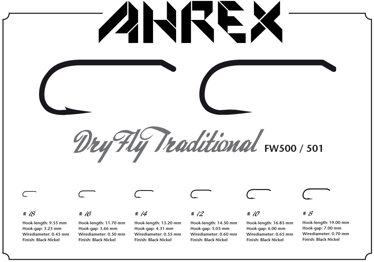 Ahrex FW500 – DRY FLY TRADITIONAL -perhokoukut