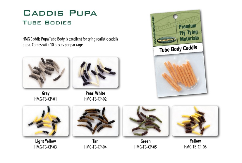 Hemingway's Tube Body Caddis Pupa