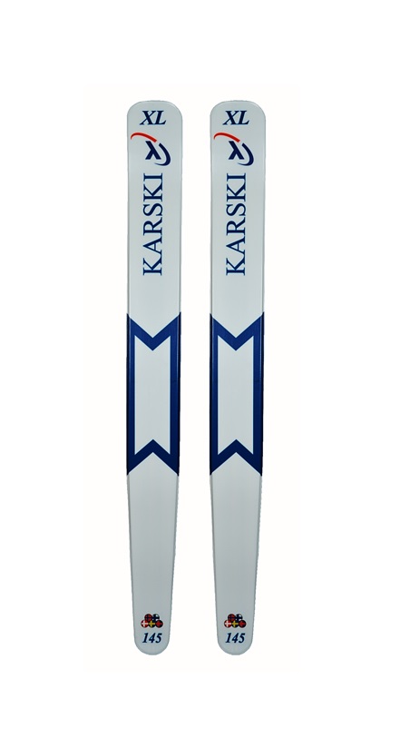 KARSKI 2.0 XL 145cm -liukulumikenkä + KARSKI Pivot Ski Bindings Set siteet