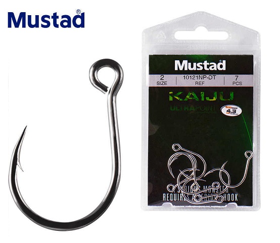 Mustad Kaiju 10121NP-DT -1-haarainen koukku