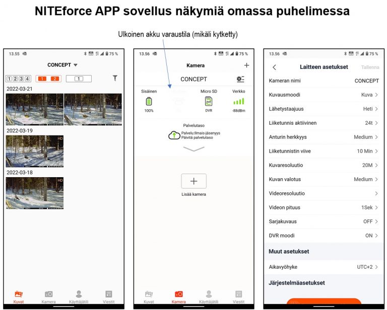 NITEforce Concept 4G LTE 20MP etäohjattava riistakamera
