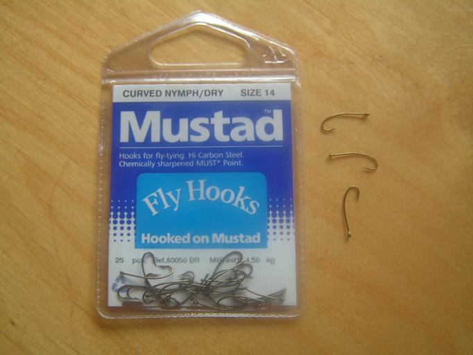 Mustad 80050BR Curved Nymph/Dry fly hook