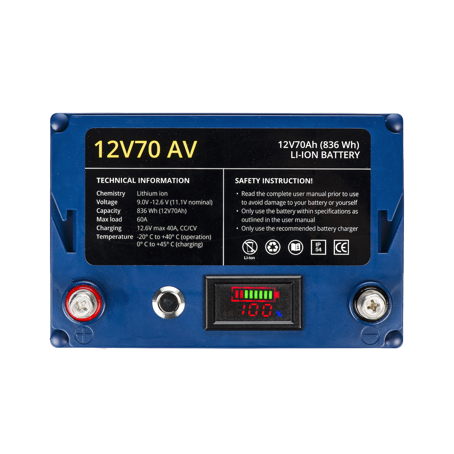 Rebelcell Li-Ion akku 12V 70AV