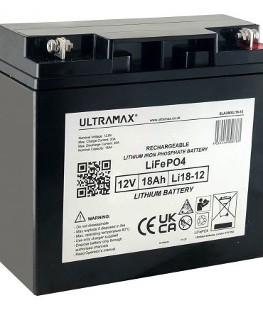 Ultramax LiFePO4 akku 12V 18Ah