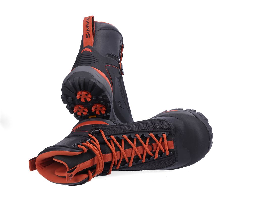 Simms G4 Pro Powerlock -kahluukenkä, Vibram, Carbon