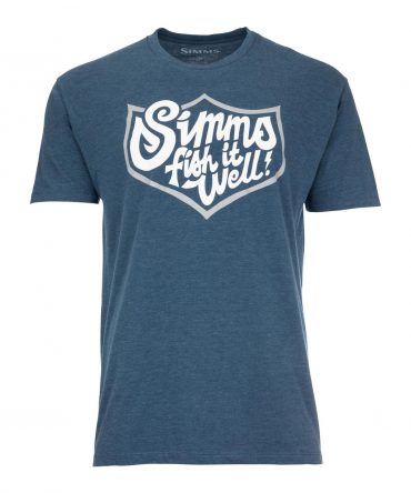 Simms Fish It Well Badge T-Paita