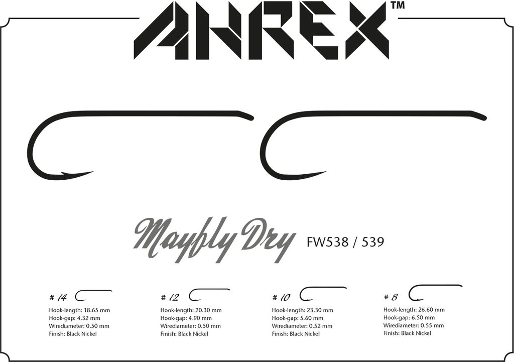 Ahrex FW538 Mayfly Dry -perhokoukut