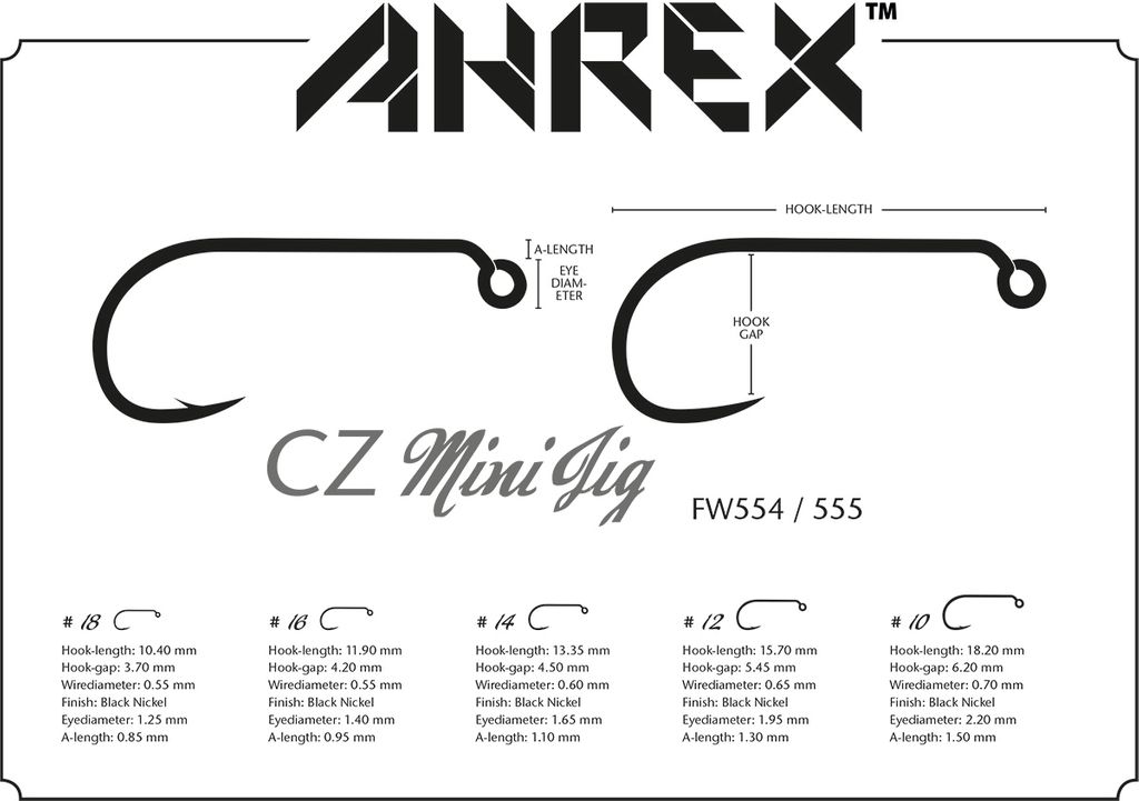 Ahrex FW554 CZ Mini Jig -perhokoukut