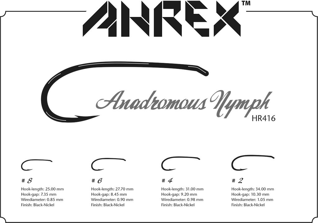 Ahrex HR416 Anadromous Nymph -perhokoukut