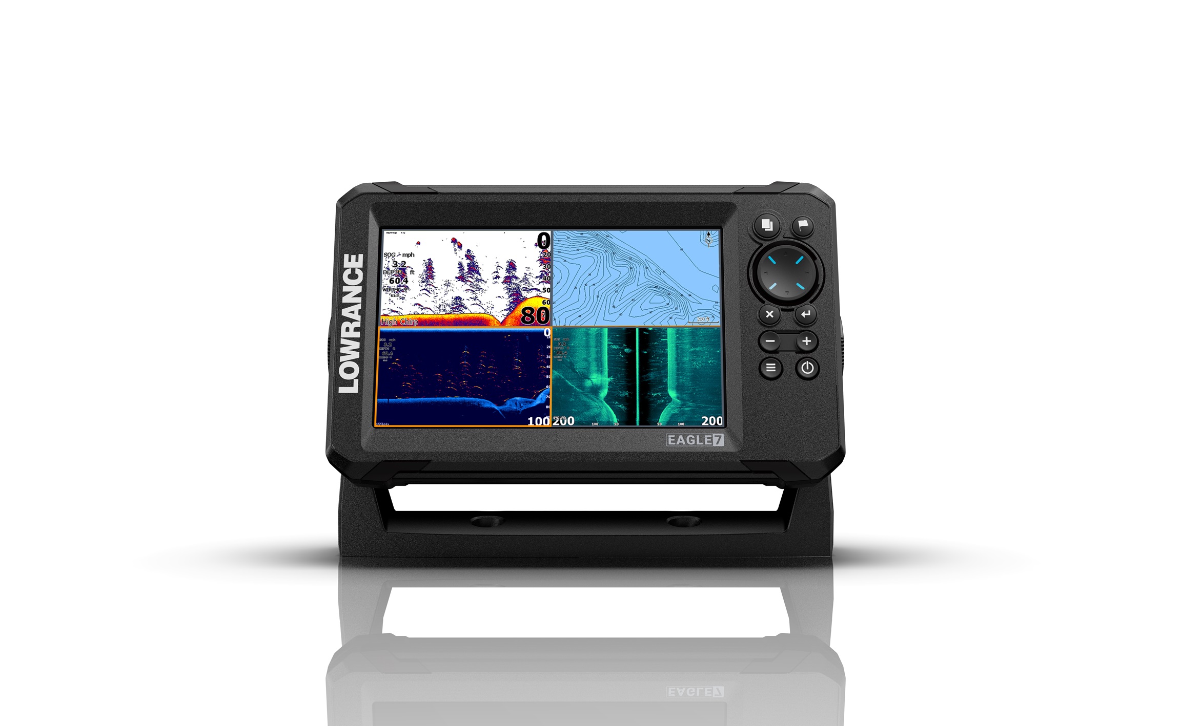 Lowrance Eagle 7" TS värinäytöllinen yhdistelmälaite + C-Map karttakortti