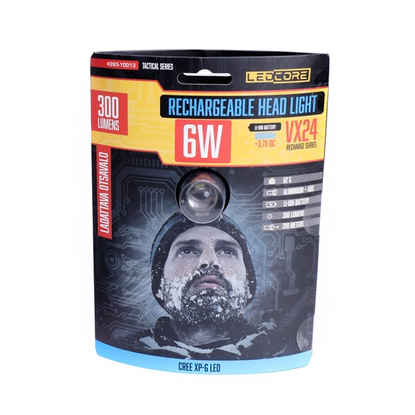 Ledcore VX24 6W ladattava otsavalo