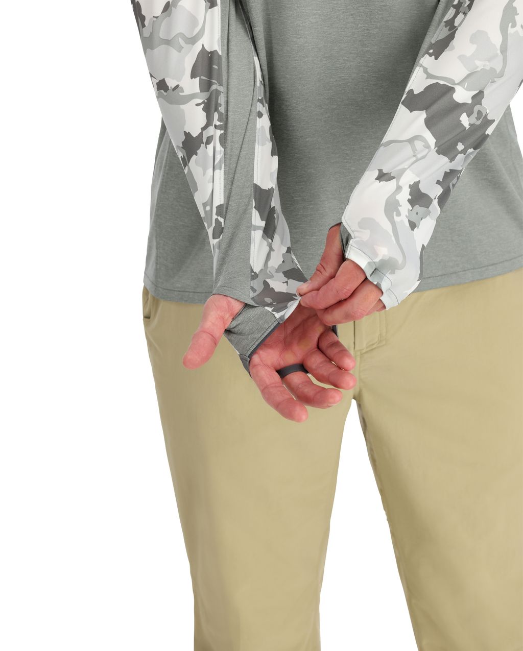 Simms M's Bugstopper® SolarFlex® Hoody, Cinder/Regiment Camo Cinder