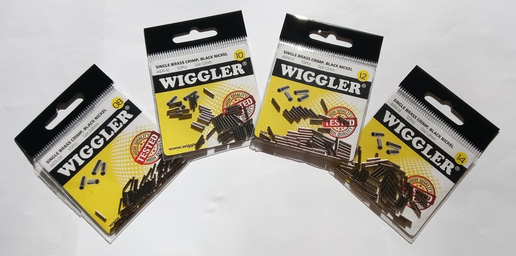 Wiggler Single Brass Crimp -holkki, Black Nickel
