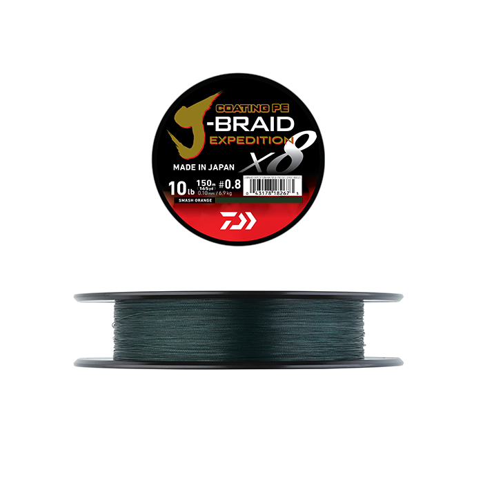Daiwa J-Braid Expedition X8 Dark Green 3000m -kuitusiima