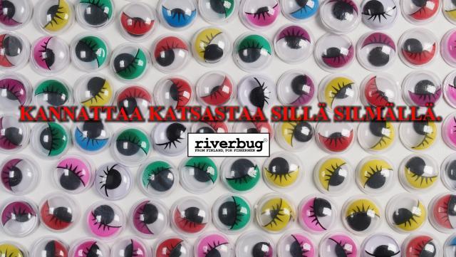 Riverbug tarrasilmä ripsillä -lajitelma