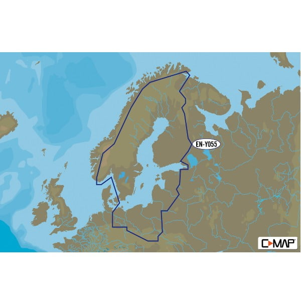 C-MAP Discover Y055 -Suomen sisävedet ja merialue karttakortti