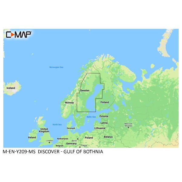 C-MAP Discover Y209 -Pohjanlahti karttakortti