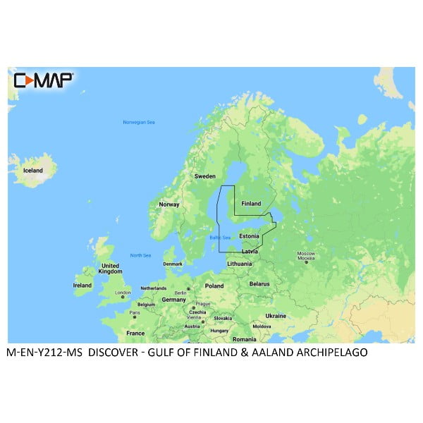 C-MAP Discover Y212 -Suomenlahti ja Ahvenanmaa karttakortti