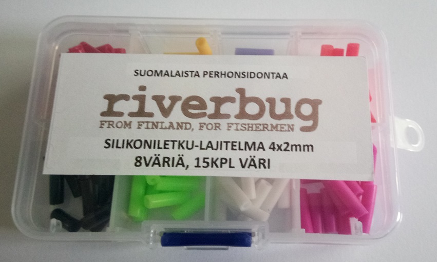 Riverbug -silikoniletku-lajitelma, 8väriä