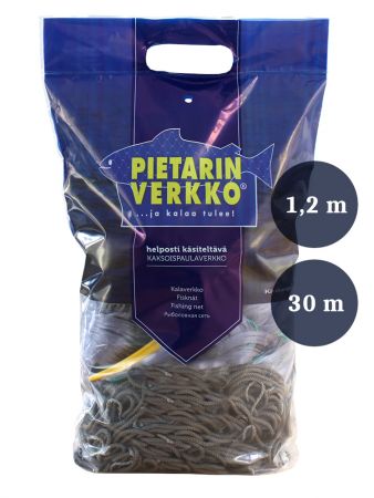 Pietarinverkko Kalaverkko 55mm 1,2m lanka 0,20 pituus 30m, Pietarin kaksoispaula